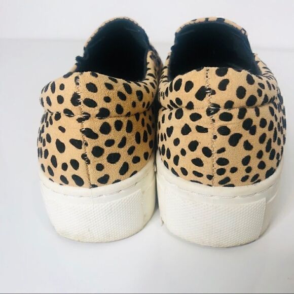 Qupid black tan animal print slide on Loafers - Picture 2 of 6